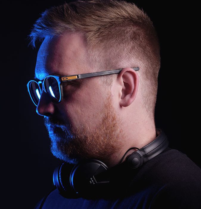 Portrait photo of a Cardiff open-format DJ Francis Brad